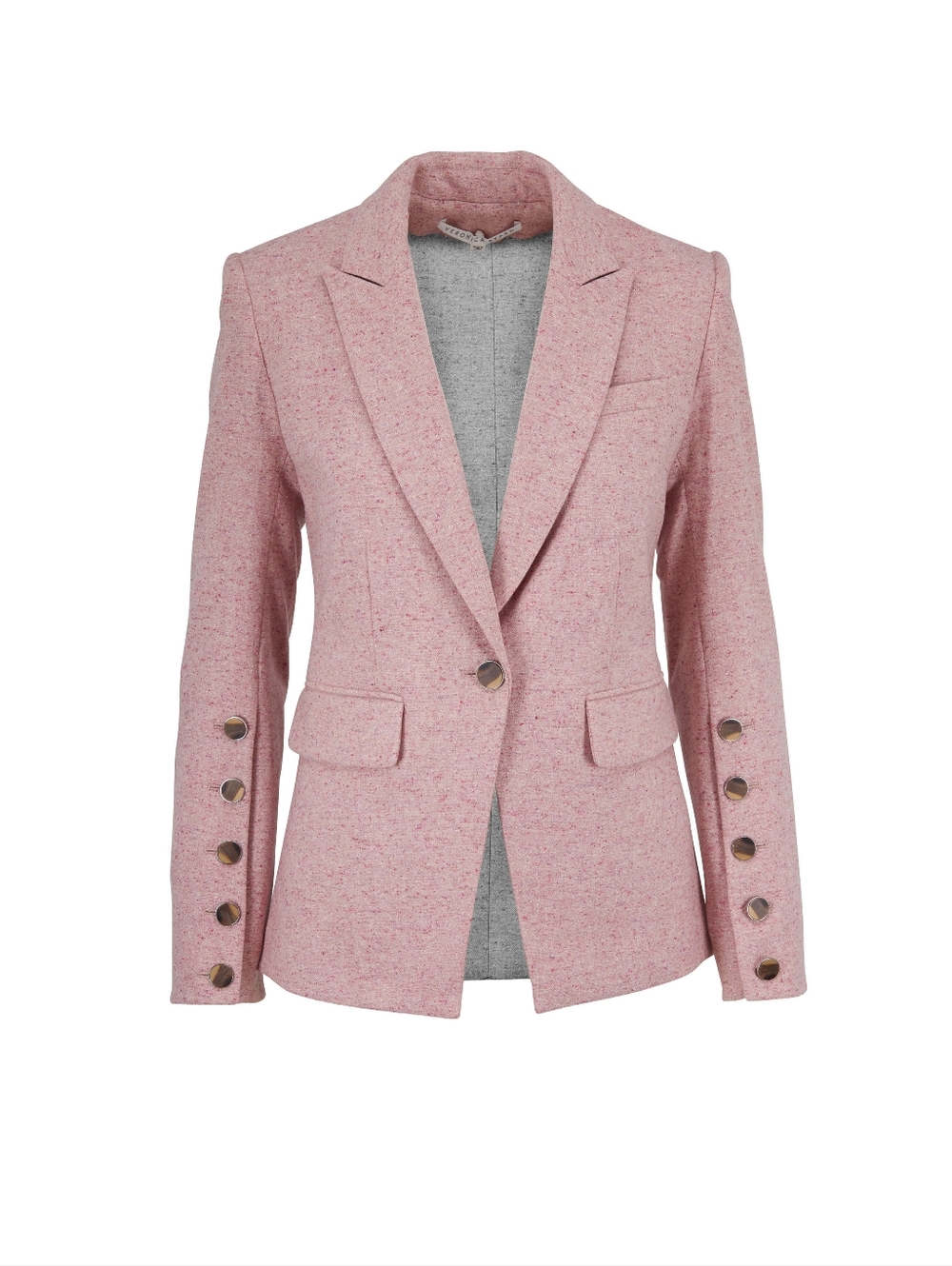 Veronica Beard Steele Pink Wool Tweed Dickey Jacket Blazer Size 2 Celebrity - Picture 5 of 14